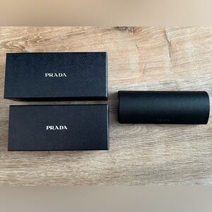 Prada boxes and Eyeglass case